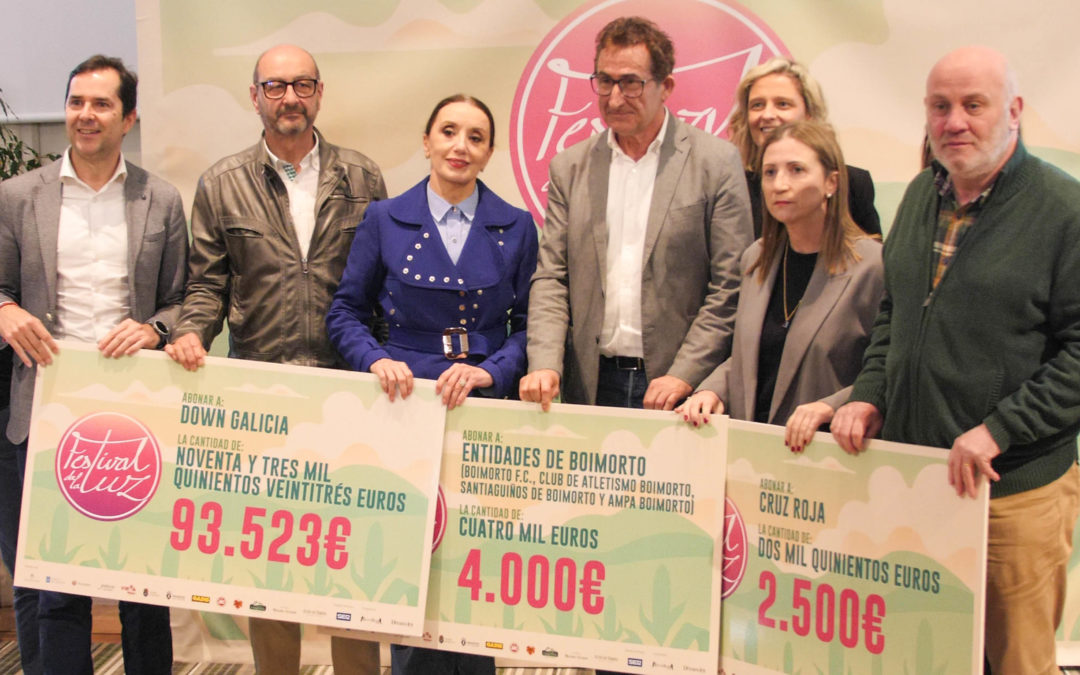 EL FESTIVAL DE LA LUZ SUMA 100.023€ A SUS REGISTROS SOLIDARIOS